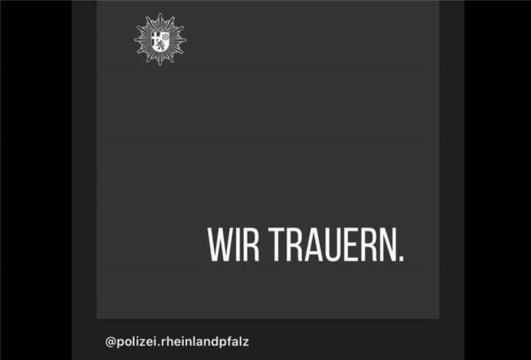 Polizistenmord erschüttert auch Rotenburger Kollegen Mit diesem Post bringt die Rotenburger Polizei ihre Trauer um die beiden Kollegen aus Rheinland-Pfalz zum Ausdruck.