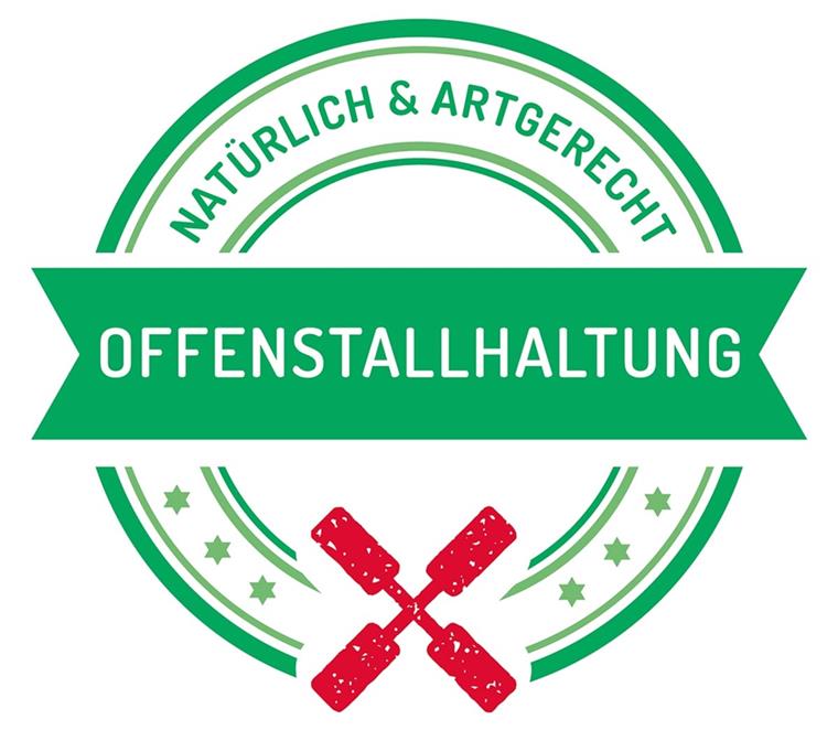 Frische Luft für die Schweine Siegel Offenstallhaltung