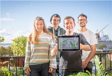 Mit ihrem Projekt „Urban Pergola“ sind vier Studierende aus Bremerhaven für den Deutschen Nachhaltigkeitspreis 2021 nominiert.