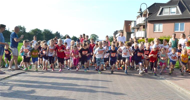 Loxtedter geben beim Volkslauf alles Kinderlauf beim Volkslauf des TV Loxstedt