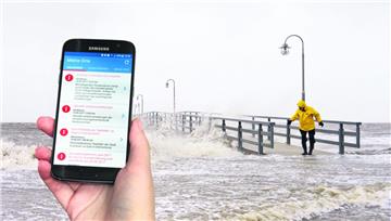 Mittels App können die Bürger auf ihrem Smartphone sehen, welche Wetterwarnungen oder Verkehrsstörungen es derzeit gibt und im Katastrophenfall schnell gewarnt werden.