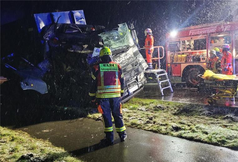 Schutzengel an Bord: Lkw kracht mit voller Wucht über zwei Bäume Unfall