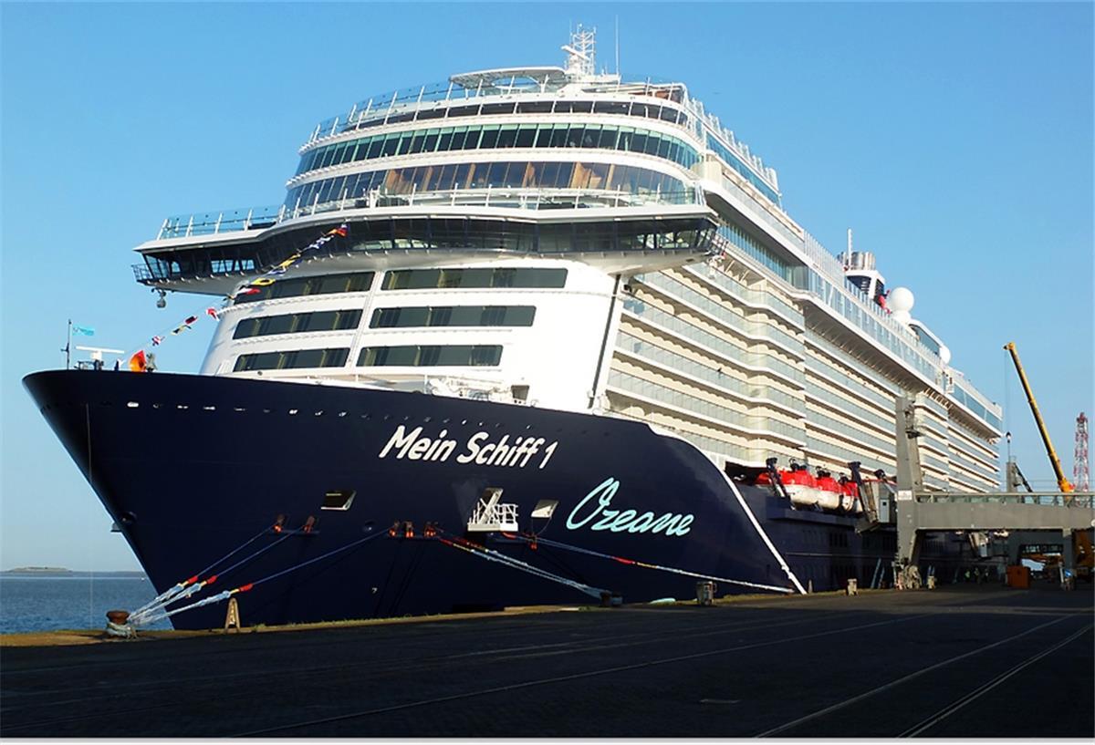 Das Kreuzfahrtschiff "Mein Schiff 1"