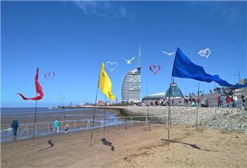 Drachen Weserstrandbad Bremerhaven