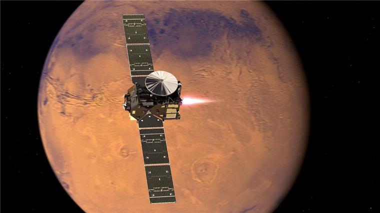 Mission Mars: Europäische Sonde im Landeanflug Nach sieben Monaten soll heute eine Sonde der ESA und Roskosmos auf dem Mars landen.