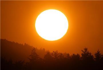 Sonnenuntergang. 