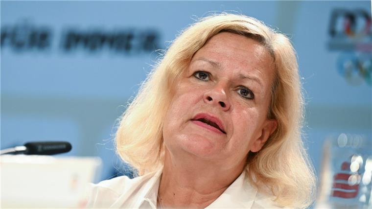 Faeser überzeugt: Deutschland würde von Olympia profitieren Nancy Faeser sieht die Ausrichtung von Olympischen und Paralympischen Spielen in Deutschland als Chance.