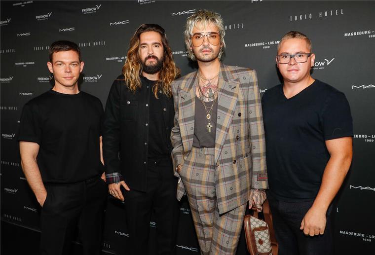 Tokio Hotel sind Headliner beim Deichbrand Georg Listing (l-r), Tom Kaulitz, Bill Kaulitz und Gustav Schäfer von Tokio Hotel.