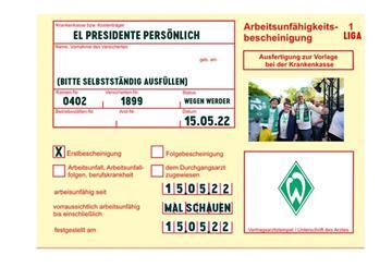 Witzige Werder-Krankschreibung