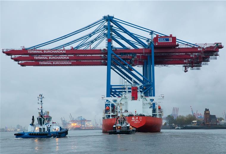 Historische Kehrtwende: Hamburg für Hafenkooperation Neue Containerbrücken für den Hamburger Hafen – das Bild aus dem Herbst 2019 dürfte angesichts schrumpfender Umschlagszahlen Seltenheitswert bekommen.