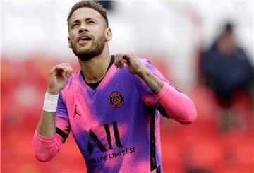 Neymar von Paris Saint-Germain feiert nach seinem Tor zum 1:0. 