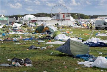 Müll nach Festival