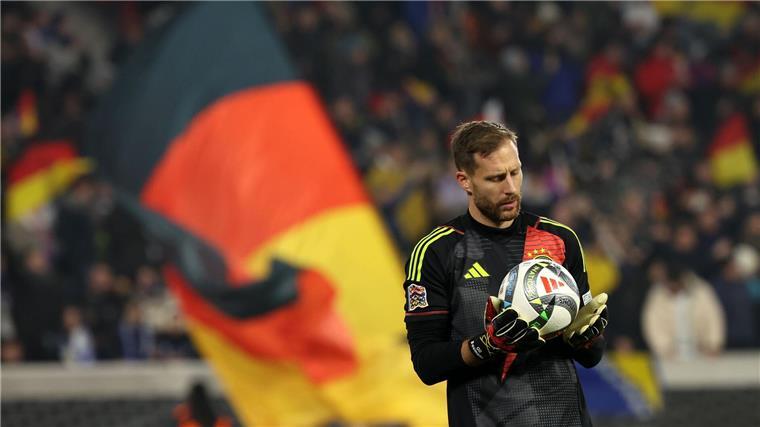 Torrekord mit Spaßfußball: DFB-Team stürmt zum Gruppensieg Nicht oft gefordert, aber wenn, dann war Baumann zur Stelle.