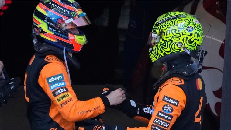 Pressestimmen zu Verstappen-Aus: Party in Orange ist vorbei Nicht zu schlagen: Das McLaren-Duo.