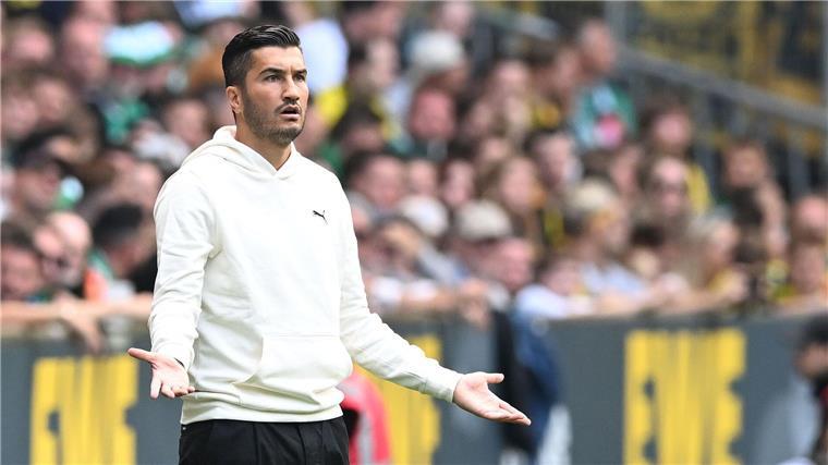 Nicht zufrieden mit seinem BVB: Dortmunds neuer Trainer Nuri Sahin.