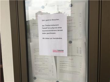 Nichts geht mehr im "Falstaff": Das Restaurant ist geschlossen.