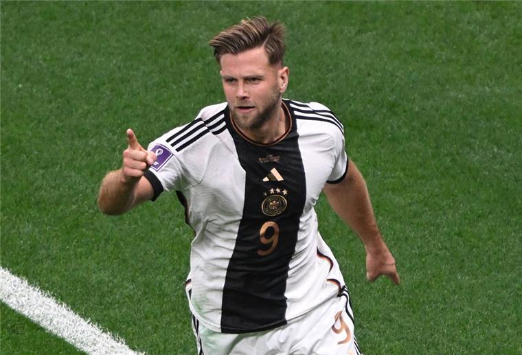 TV-Experten: Füllkrug hat sich Platz in DFB-Startelf verdient Deutschlands Niclas Füllkrug jubelt nach dem Tor zum 1-1 gegen Spanien.