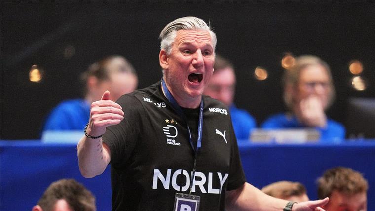 Hollywood oder Déjà-vu? Dänen und Kroaten spielen um WM-Gold Nikolaj Jacobsen lebt während des Spiels von seinen Emotionen.