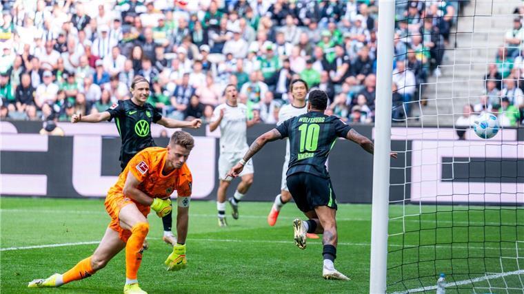 Lukas Nmecha beendet Wolfsburger Negativserie Nmecha traf zum 1:0 für die Gäste.