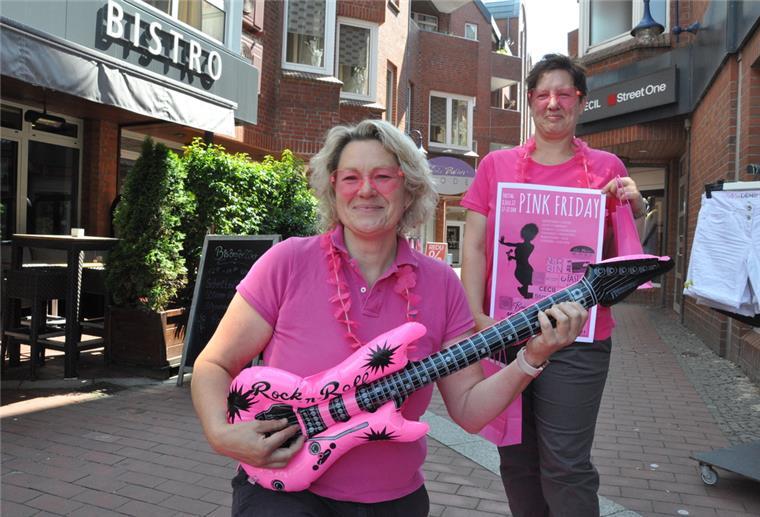 Nordenham wird für einen Tag pink NMT und Nordenhamer Geschäftsleute laden für Freitag, 8. Juli zum Pink Friday ein.