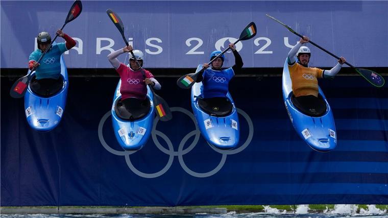 Deutsches Kajak-Cross-Trio weiter - Nur Hengst raus Noah Hegge (2vl) aus Augsburg steht in der nächsten Runde.