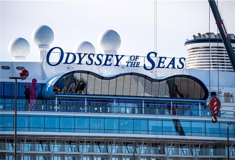 Bremerhaven: „Odyssey of the Seas“ läuft aus Noch bis zum Donnerstagabend bleibt die „Odyssey of the Seas“ in Bremerhaven liegen.