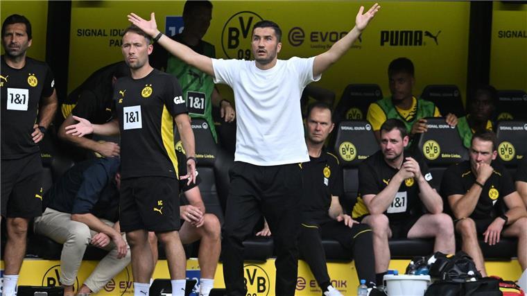 Noch läuft nicht alles rund für den neuen BVB-Coach Sahin.