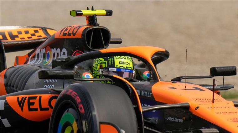 Verfolger Norris befeuert Titel-Duell: Pole auch in Monza Norris rast auch in Monza auf die Pole.