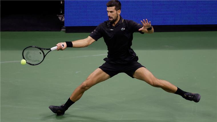 Novak Djokovic kämpfte sich mit einem Sieg gegen Taylor Fritz ins Halbfinale der US Open. 
