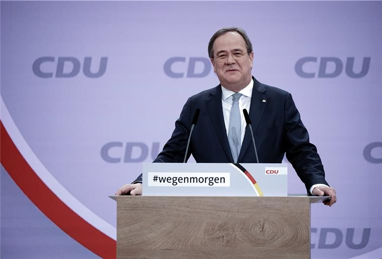 Armin Laschet soll neuer CDU-Vorsitzender werden NRW-Ministerpräsident Armin Laschet, spricht beim digitalen Bundesparteitag der CDU. Am Ende wurde er zum Vorsitzenden gewählt.