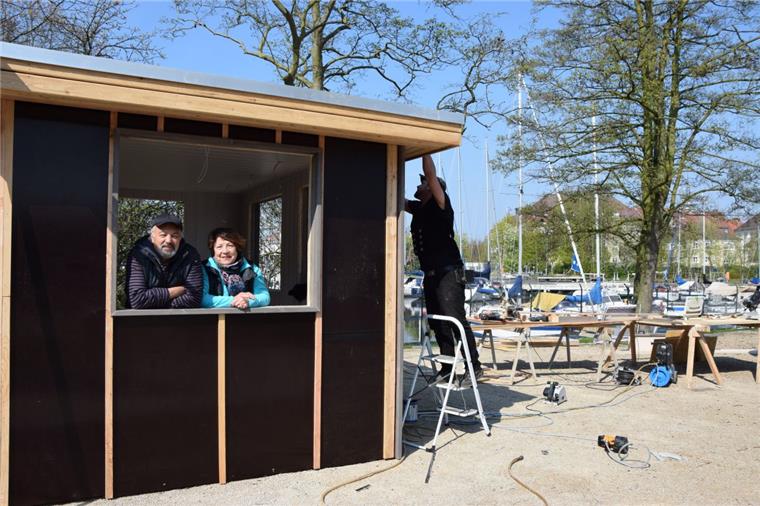 Biergarten direkt am Wasser Biergarten entsteht am Yachthafen