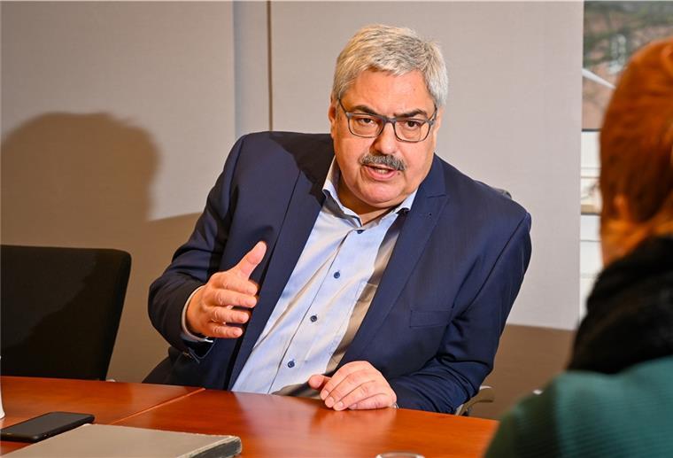 Weitere Amtszeit für Oberbürgermeister Grantz OB Melf Grantz im Interview mit Maike Wessolowski und Jens Gehrke.
