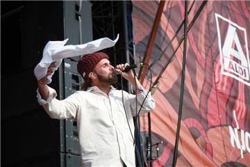 OK Kid auf der Firestage. Foto: Leuschner