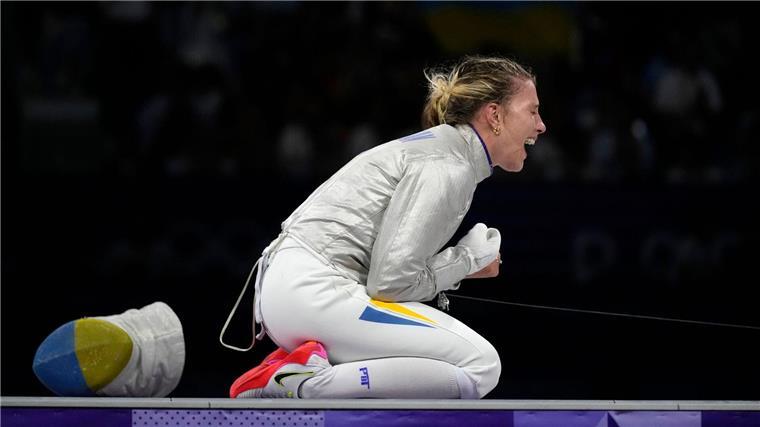 Olga Charlan holt die erste Medaille für die Ukraine bei Olympia in Paris.