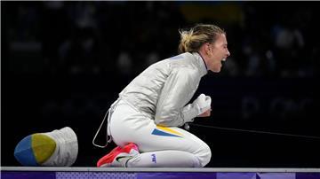 Olga Charlan holt die erste Medaille für die Ukraine bei Olympia in Paris.