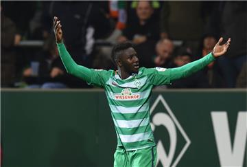 Ousman Manneh soll auch in den kommenden Jahren für Werder jubeln.