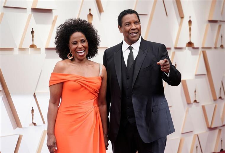 Denzel Washington: „Meine Frau hält alles zusammen“ Pauletta und Denzel Washington bei der Oscar-Verleihung 2022 in Los Angeles.