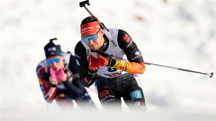 Biathlet Nawrath Verfolgungs-Achter in Hochfilzen Philipp Nawrath wird bester Deutscher.