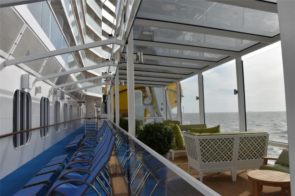 Platz zu Entspannen: auf dem Sonnendeck.