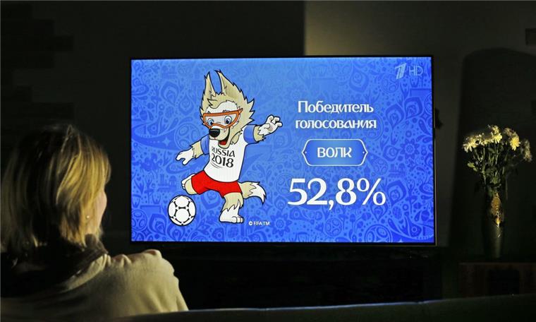 Russen wählen Wolf zum Maskottchen der Fußball-Weltmeisterschaft 2018 Plüschiger Dribbelkünstler: Ein Wolf wird das Maskottchen der Fußballweltmeisterschaft 2018 in Russland.