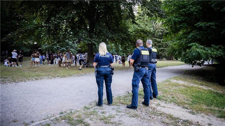 Polizisten war beim Reese-Treff auch vor Ort.