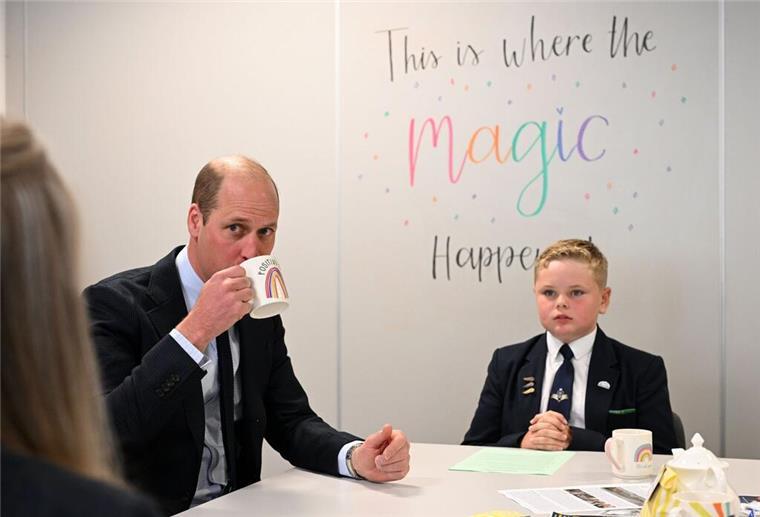 Nach Einladung per Brief: Prinz William besucht Schulprojekt Prinz William besucht die St. Michael’s Church of England High School.