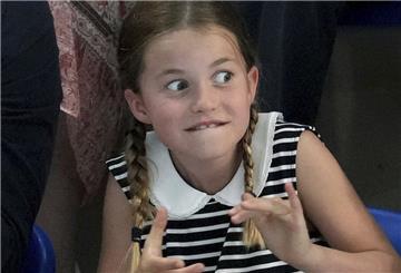 Prinzessin Charlotte bei den Wettkämpfen im Sandwell Aquatics Centre.