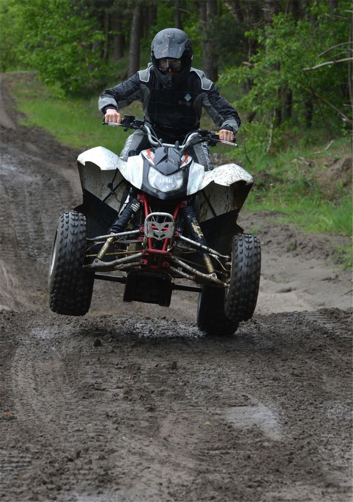 Querfeldein mit dem Quad: Für manche ein echtes Vergnügen.
