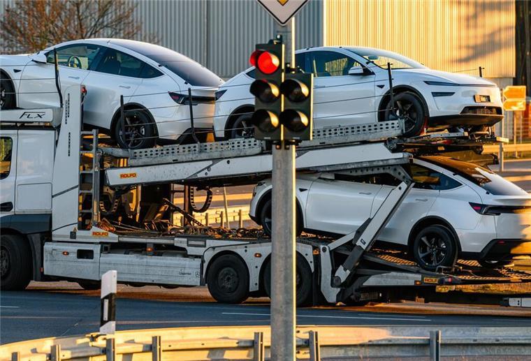 Elektrofahrzeuge vom Typ Tesla Model Y 