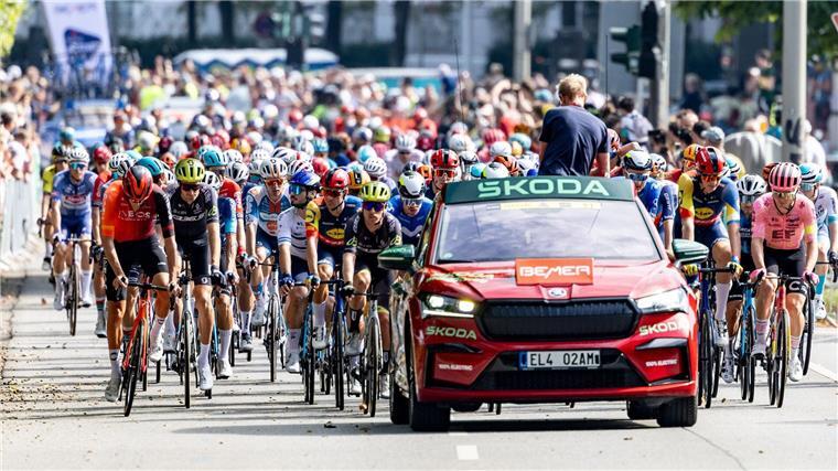 Hamburger Cyclassics: Mehr Herausforderungen Radprofis bei der letztjährigen Ausgabe der Cyclassics.