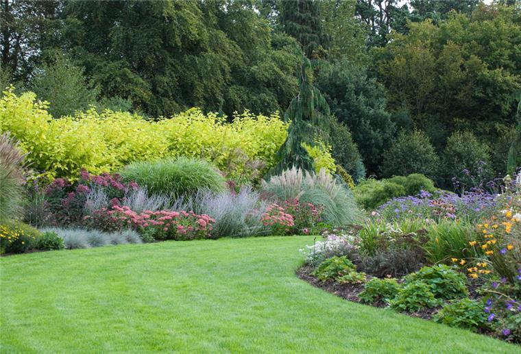 Garten, Blumenbeete, Rasen, Entsiegelung