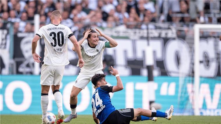 Glücklicher Punktgewinn für den HSV bei schwachem 0:0 Reitz war bester Gladbacher in einem schwachen Spiel.