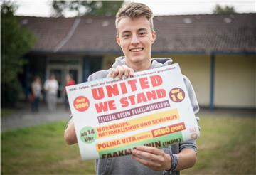 René organisiert die Festival-Reihe "United we stand" im Haus der Jugend. Damit positioniert sich die Reihe gegen den stärker werdenden Rassismus in der Gesellschaft.