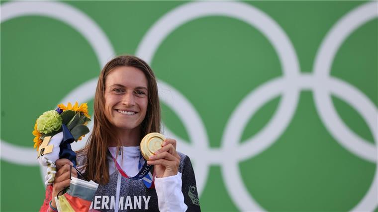 Ricarda Funk aus Deutschland holte in Tokio Gold im Kajak. Nun peilt sie bei der WM in Sydney erneut einen Titel an.